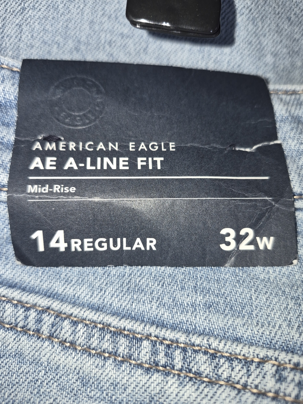 AMERICAN EAGLE A- LINE fit Light Blue Wide-Leg Jeans - Picture 14 of 14
